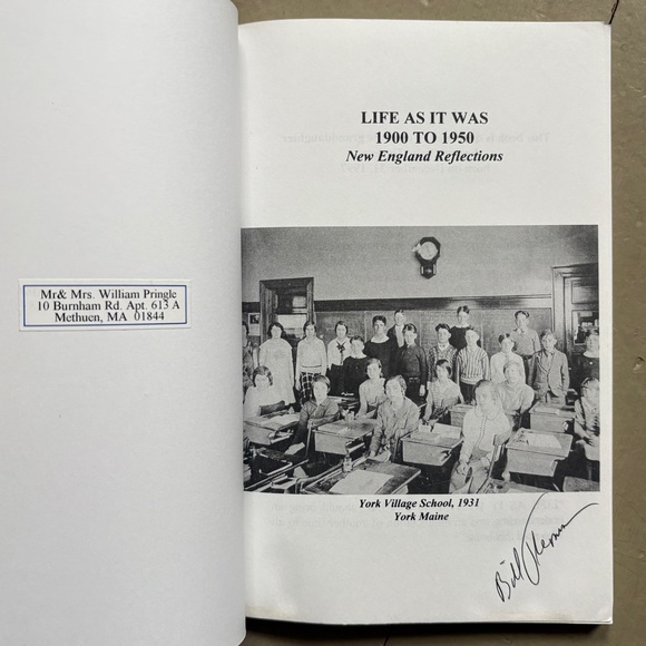 Other - Signed York Village Maine Life As It Was 1900-1950 New England History Lobster